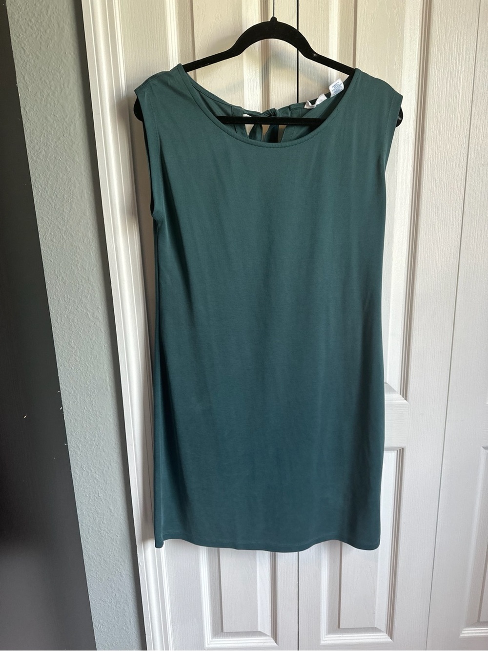 Sigrid Olsen Sleeveless Dress in Dusty Teal